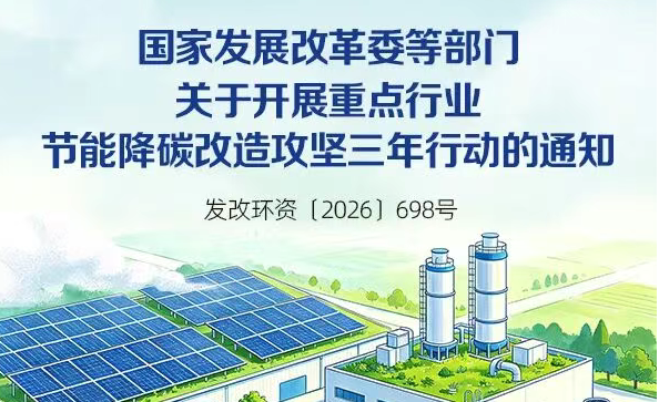 一图读懂 | 国家发展改革委等部门关于开展重点行业节能降碳改造攻坚三年行动的通知