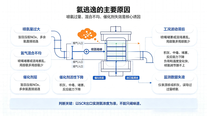 氨逃逸的原因有哪些？如何控制氨逃逸？