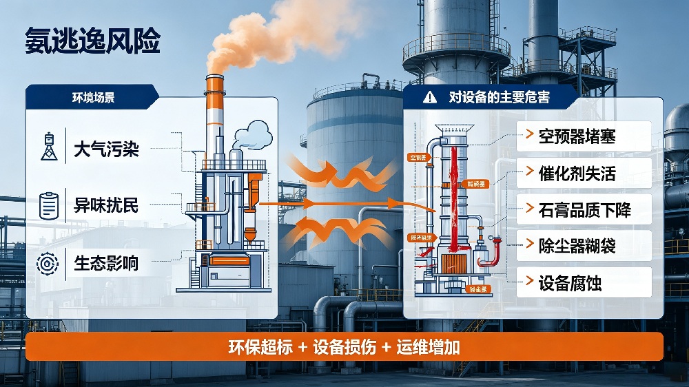 氨逃逸对环境与设备的综合危害及管控技术